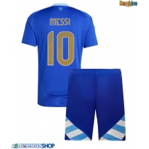 Maglie da calcio Argentina Lionel Messi #10 Seconda Maglia Bambino Copa America 2024 Manica Corta (+ Pantaloni corti)